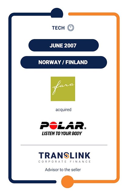 TRANSLINK ACTED AS ADVISOR TO BUSCOM OY