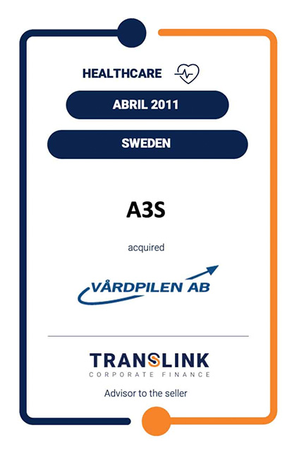 TRANSLINK ACTED AS ADVISOR VARDPILEN AB