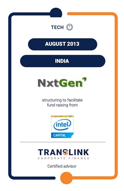 TRANSLINK ACTED AS FINANCIAL ADVISOR TO NXTGEN