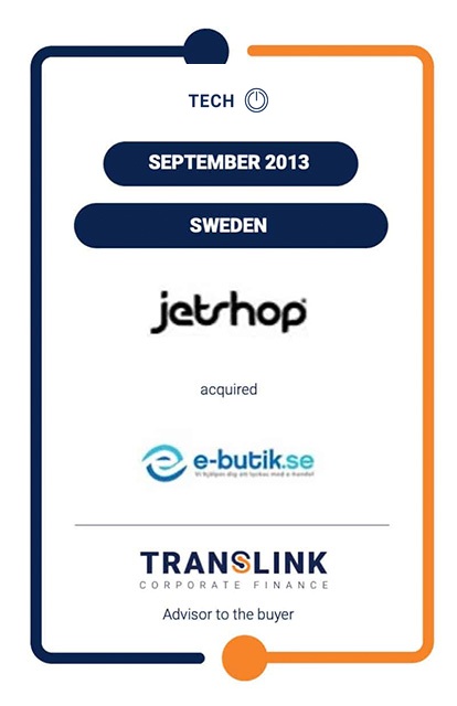 TRANSLINK ACTED AS ADVISOR TO JET SHOP