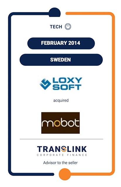 TRANSLINK ACTED AS ADVISOR TO MOBOT