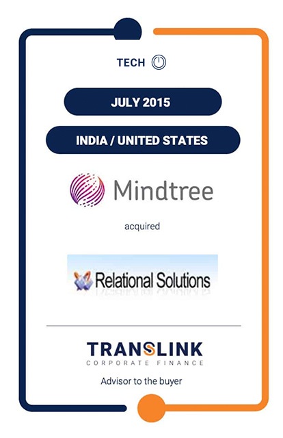 Mindtree acquired Relational Solutions