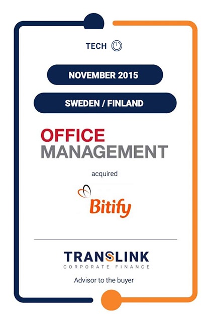 Office Management acquired 100% of the shares in Bitify Oy