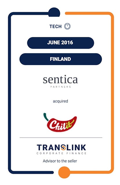 G7 DATA AND CHILIT UNITE THEIR FORCES AS A FUND MANAGED BY PRIVATE EQUITY COMPANY SENTICA PARTNERS ACQUIRES MAJORITY STAKES IN BOTH COMPANIES