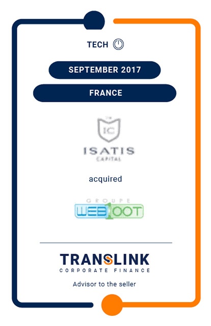 SALE OF A MINORITY SHARE OF GROUPE WEB100T TO ISATIS CAPITAL