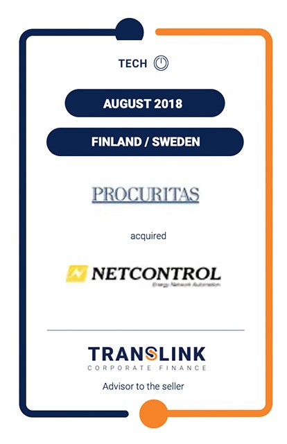 PROCURITAS ACQUIRED THE MAJORITY OF THE SHARES IN NETCONTROL OY