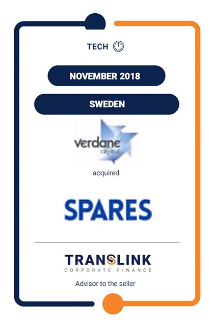 TRANSLINK ADVISES SPARES ON THE SALE OF THE COMPANY TO VERDANE
