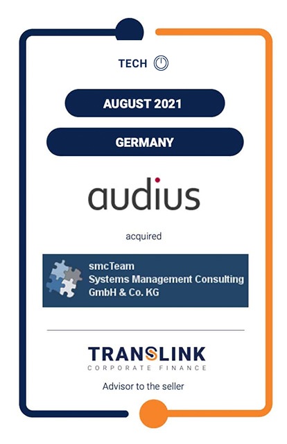 AUDIUS ACQUIRED SMCTEAM SYSTEMS MANAGEMENT CONSULTING