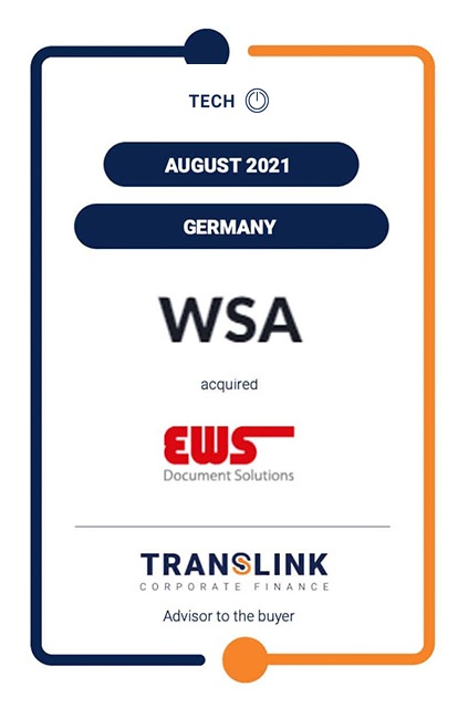 WSA INVEST ACQUIRES EWS
