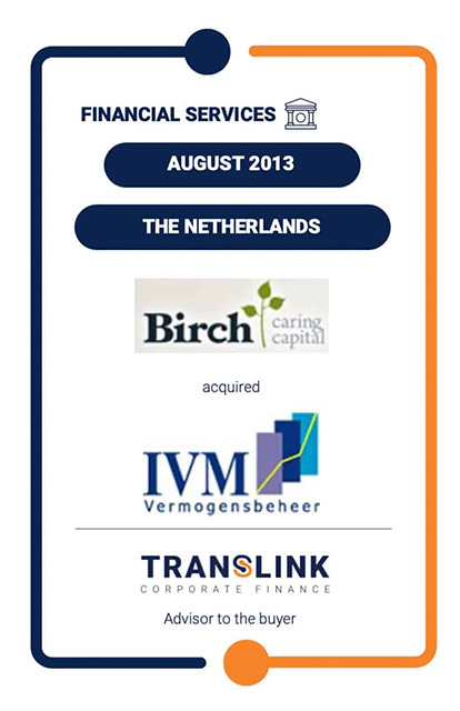 TRANSLINK ACTED AS FINANCIAL ADVISOR TO NXTGEN