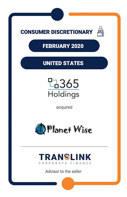 Translink advises on Sale of Branded Baby Products Company