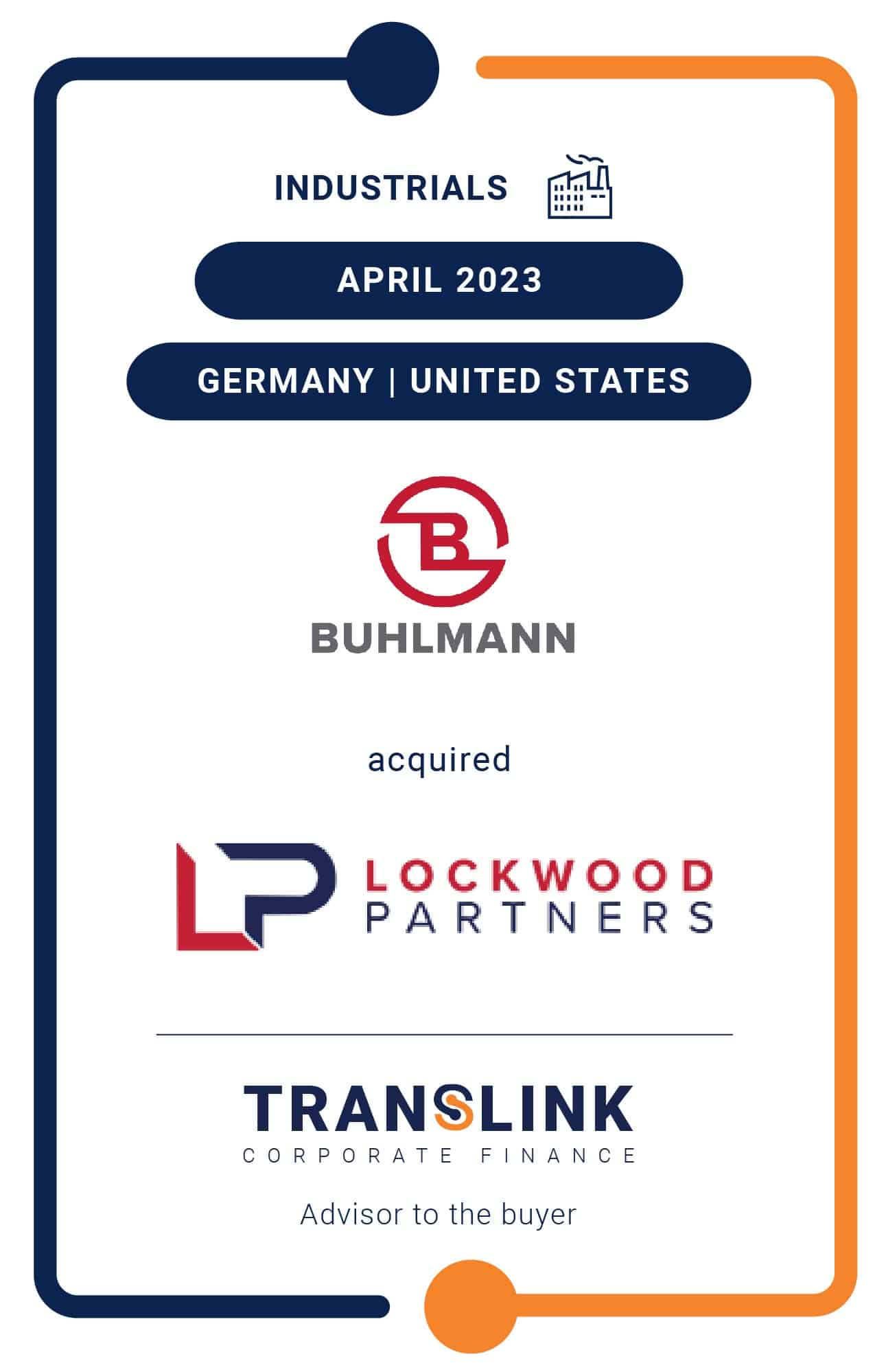 Translink Advised Buhlmann Group On The Acquisition Of Lockwood Partners
