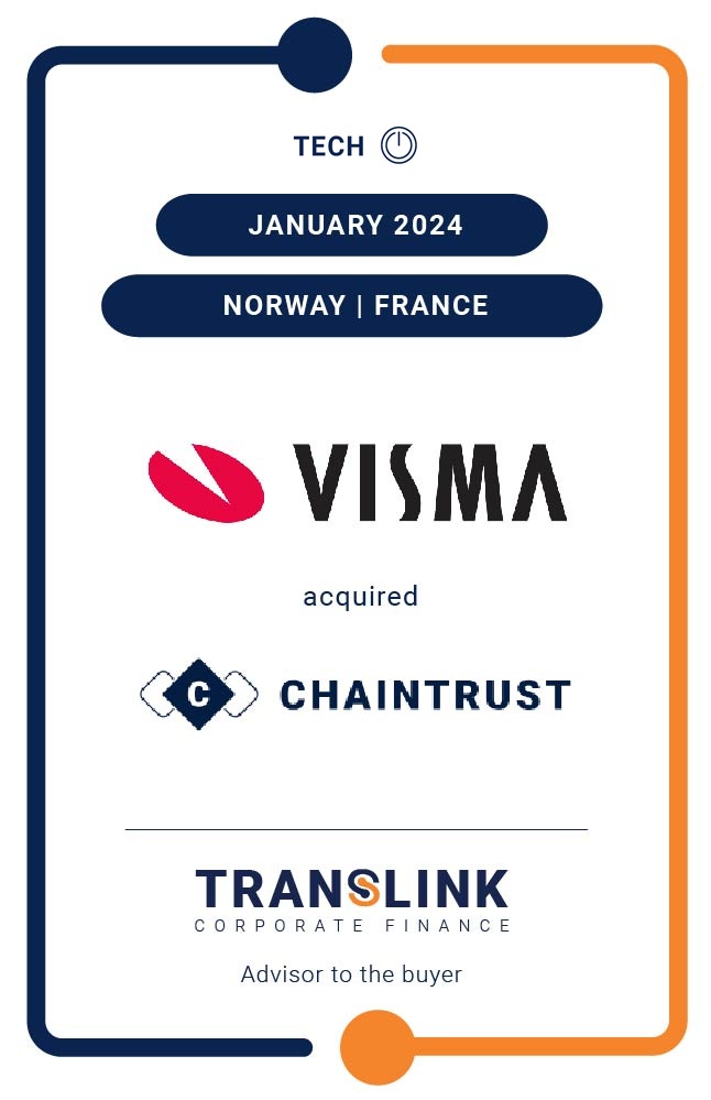 Translink Corporate Finance Acted As The Advisor To Visma In Its Acquisition Of Chaintrust