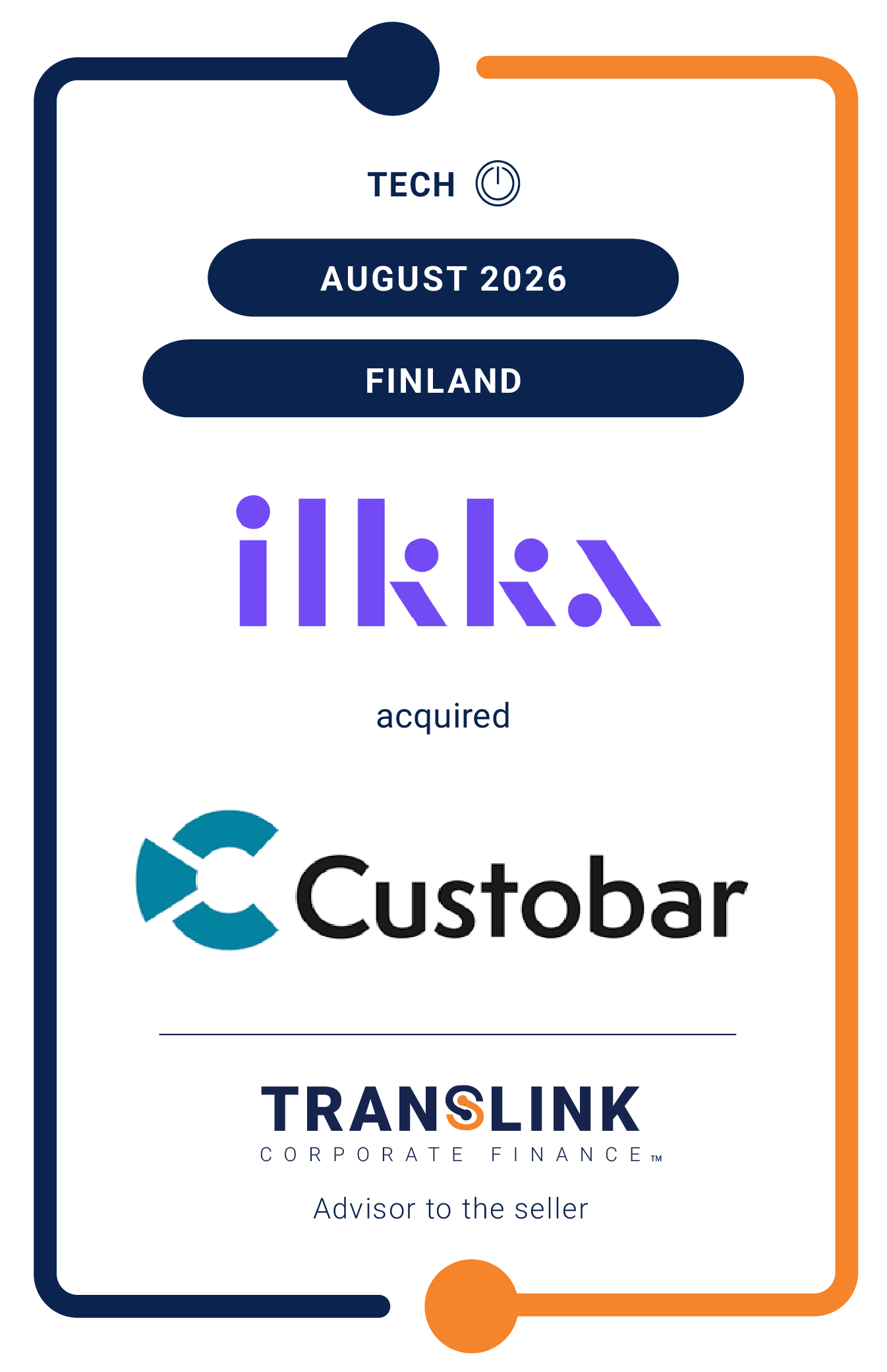 Translink Corporate Finance advised Custobar on its sale to Ilkka Oyj